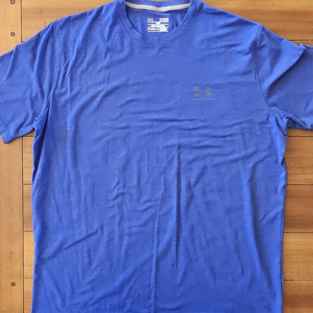 Under Armour HeatGear Men's Heather Royal Blue Short Sleeve Tee